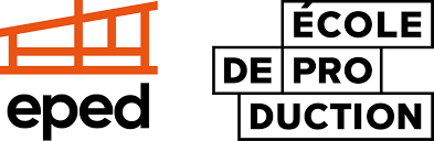 logo de l'école eped avec les écoles de productions
